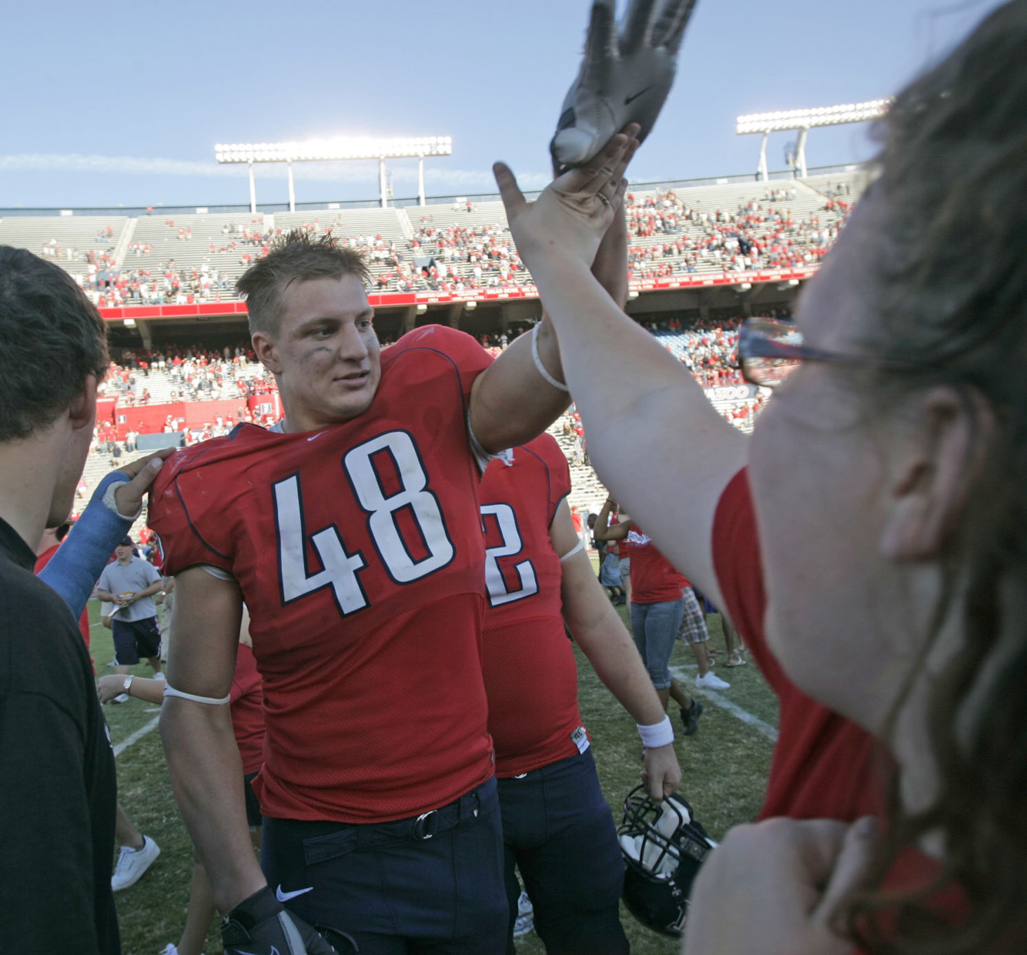 University of Arizona football player Rob Gronkowski